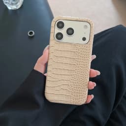 Crocodile Patterned PU Leather Glossy Case For iPhone 18ProMax 17 16 15 14 Pro Max Plus 13 12 11 Luxury Creative Frameless Cover