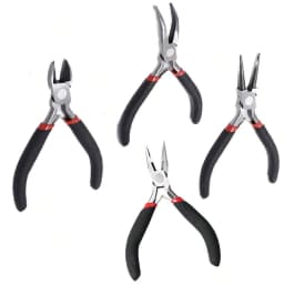 4pcs/1pcs Jewelry Pliers Tool Kit Includes Needle Round Wire Cutter And Curved Nose Pliers For Jewelry Beading Repair Supplies