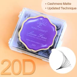NEW Song Lashes Promade Fans Pointy Base Loose Fans Sharp Thin Root Korea PBT Material 500 Fans