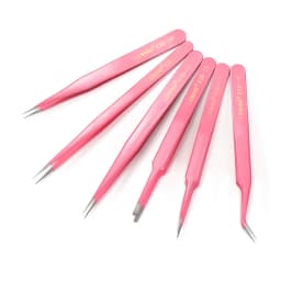 1pcs Anti-Static Excellent Quality Tweezers Bend Long Nose Cross Tweezers For Intersperse Beads Jewerly Tools Sewing Accessories