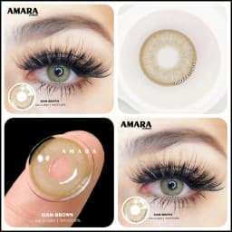 AMARA 1 Pair Color Contact Lenses for Eyes Natural Brown Lenses Beauty Fashion Monet lense Blue Lenses Green Eye Contact