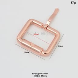 10-50 pcs 5 colors Rose gold 16mm 20mm 25mm 32mm turnbuckle alloy square pin buckle bags,rose gold belts buckles