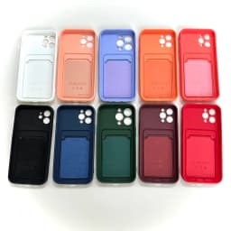 TPU Soft Card Pack Integrated Phone Case For Iphone 12 13 14 15 16 17 18 Pro Max Frosted Back Panel Skin Feeling Phone Cover