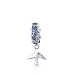 Bamoer 925 Sterling Silver Universe Series Star & Moon Beads Blue Planet Pendant Charms for Women Bracelet DIY Fine Jewelry Gift