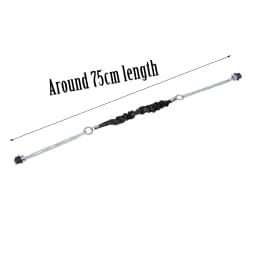 New 1 Pair Long OBag Leather Handles Strap Fold Pleat with Silvery Chain for OBag O Bag DIY Women Shoulder Handbags