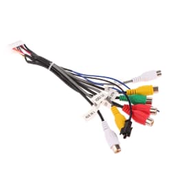 Car Stereo Radio Cable 20 Pin Plug RCA Output AUX Wire Harness Wiring Connector With Fan Header For ZHANGXUN Android Navigation