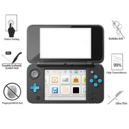 2PCS/Set Tempered Glass for Nintendo New 2DS XL/LL Screen Protector Protective Filter for 2DS XL XL LL (New Version) Accessories