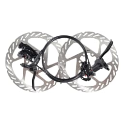 TESNO M500 2-Piston MTB Hydraulic Disc Brake Set Aluminum Alloy Front And Rear Bicycle Brakes with Silicone Protective Covers