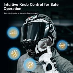 Moman Motorcycle Bluetooth Helmet Headset Intercom 1000mAh MOTO Communicator 2000m Interphone for 24 Riders IP65 Waterproof
