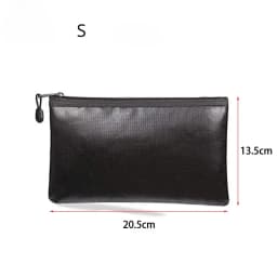 Fireproof Waterproof Document Envelope File Folder Cash Pouch Portable Fireproof Money Bag Safe Bag for Home Office S/M/L