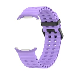NEW Marine Silicone Strap for Samsung Watch Ultra 47mm Bracelet No Gaps Sport Two-Tone Band for Galaxy 8 Ultra Watchband Straps