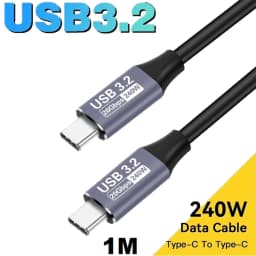 8K USB4 Type C Cable 40Gbps 240W PD3.1 QC4.0 For Samung Thunderbolt 4 Fast Charging Cable Thunderbolt3 USB C to C Data Transfer