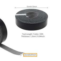 7.62M Black / White Hot Melt Adhesive PVC Edge Banding Pre-glued Veneer Edging for Plywood Table / Cabinet Decor