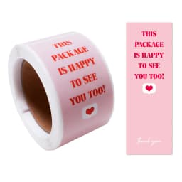 100pcs/Roll Personalized Labels 3*9cm Thank You For Your Purchase Stickers For Small Business Gift Package