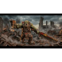 Brutal Orc Raiders Miniature,3d Printing,Gray Resin,Unpainted,Game Miniatures,Model Collection,Character Figure,Orc