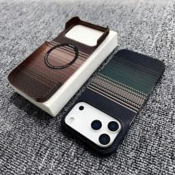 Slim Frameless Carbon Fibre Sunset PC For Magsafe Magnetic Case For iPhone 18 17 Air 16 Plus 15 14 13 Pro Max Shockproof Cover