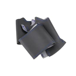 For Porsche Cayenne Panamera 2010 2011 2012 Braids on Car Steering Wheel Hand Stitched Perforated Microfiber Leather Cover Trim