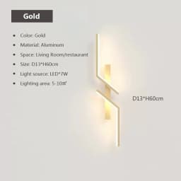 DINDALLED Modern LED Wall Light Ambient Strip Lamp for Bedroom Bedside TV Backlight Living Room Sofa Decor Lighting Fixture