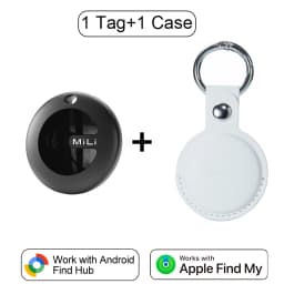 MiLi MiTag Dual System Bluetooth GPS Tracker Locator Smart Location Tag Keys Finder Works With Apple Find My&Google Find Hub