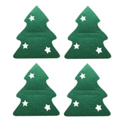 Party Supplies Santa Claus Xmas Tree Snowflake Table Decorations Tableware Organizer Christmas Knife Fork Holder Cutlery Bag