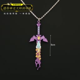Game Zelda Link Master Sword Key chains Cosplay Alloy Openable Swords Pendant Props Keychain Accessoories Key Ring