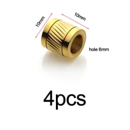 4-10pcs Stainless Steel Big Hole Beads Loose Spacer Beads For Diy Bracelets Jewelry Making Paracord Knife Lanyard Accessories