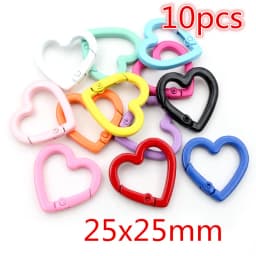 New Fashion Multi-colors Mixed Alloy Open Rings Lobster Clasp Hooks Ball Chains DIY Jewelry Making Findings Supplies