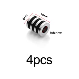 4-10pcs Stainless Steel Big Hole Beads Loose Spacer Beads For Diy Bracelets Jewelry Making Paracord Knife Lanyard Accessories