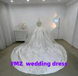 Customized strapless detachable shoulder Ball Gown beaded amanda novias vestidos de novia amanda 's novias wedding dress