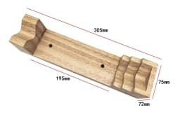 Bracelet and Ring Shaping Assist Stand Bracelet/Ring Mandrel Wooden Shaping Aid Holder for Jewelry DIY Work