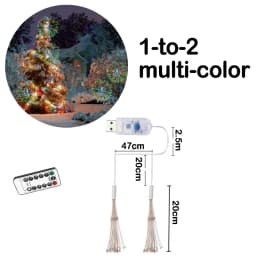 LED Firework Light 2x 4x 6x USB Powered Hanging Fairy Lights DIY Starburst Lamp for Garden Christmas Garland Festival Decor