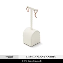 Oirlv Beige Jewelry Display Stand for Ring Earring Necklace Stand Store Window Counter Showcasing Rack for Jewelry Display Props