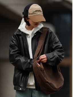 Cool Brown Leather Jacket Women's Motorcycle Style Spring Autumn Winter Fashionable Vintage American High-End Feel Short Coat