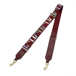 CH Wide Shoulder Bag Strap Set With Monogram Print Leather Accents And Heavy Duty Metal Hardware For Daily Use
