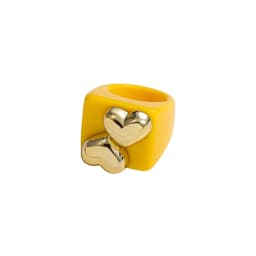 2024 New Trendy Geometric Square Round Resin Acrylic Chunky Rings for Women Girls Punk Style Knuckle Flower Rings Jewelry