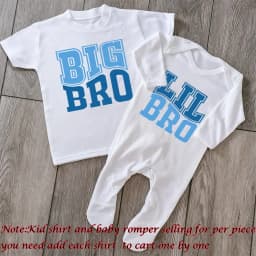 Big Bro Lil Bro / Big Sis Lil Sis Sibling Matching Family Outfits Sibling To Be Matched Shirts Baby Sleepsuit Baby Shower Gift