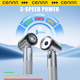 CENRR New Car Vacuum Cleaner Wireless Mini Powerful Portable HandHeld Car Cleaner LED Power Display Gift Lamp Air Gun 7500mAh