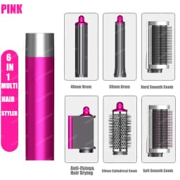 New Multil Hair Styler Auto Curling Dryer Wrap Hot/Cold Air Dryer 1300W Hair Straightener Curling Barrel Brush Salon Hair Dryer