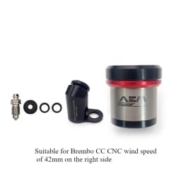 AEM oil cup integrated titanium alloy for Brembo RCS/CC direct push up pump brake AEM oil pot