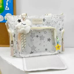 New Y2K Cute Star Comic Ita Bag Women's Fashion Shoulder Bags Lolita Girl Transparent Tote Bag DIY Display Crossbody Bag Handbag