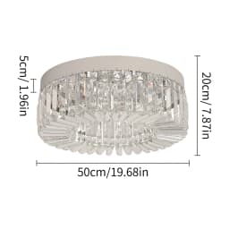 Gold Luxury Crystal Ceiling Lamp Living Room Modern Chandeliers Decoration Led Ceiling Lights Lighting Fixture Diameter 40 50cm