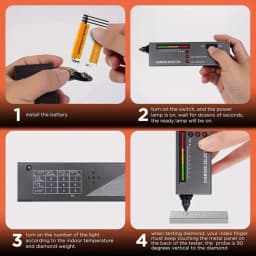 1pc Diamond Selector, Professional Diamond Tester, Gem Tester Pen Portable Electronic Diamond Tester Tool For Jewelry Jade Ruby