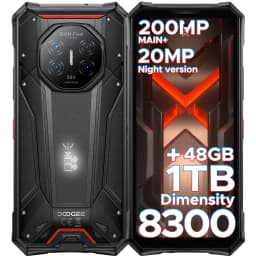 DOOGEE S300 Plus Rugged Phone 48GB+1TB Dimensity 8300 11000mAh Battery 120W 6.78” FHD+120Hz 200MP Camera Android16 Smartphone