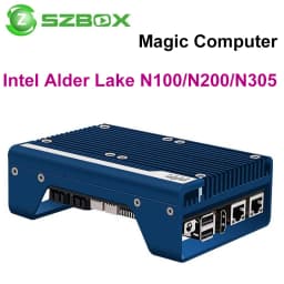 SZBOX Mini PC Intel N305 N200 DDR5 2×10G SFP+ 2×2.5G LAN PCIe X8 2×SATA Mini Server Firewall Router Proxmox PfSense OPNsense NAS