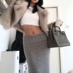 Luxury Faux Fox Fur Cropped Jacket for Women Winter Fluffy Cozy Warm Coats Female Fashion Street Lapel Collar Plush Outerwear