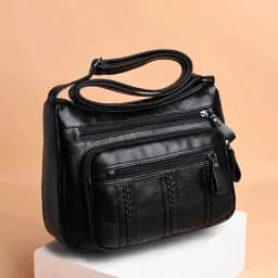 2025 New Collection Lightweight Multi Layer Shoulder Bag for Women Spacious Tote Handbag for Mother Middle Age Ladies Daily Use