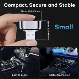 Wireless CarPlay & Android Auto Adapter 2026 Upgrade: Wired to Wireless for Cars with Built-in Apple CarPlay/Android Auto, Mini