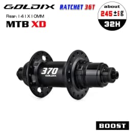 GOLDIX M370 32H Boost MTB Hub 36T Ratchet Center Lock Disc Brake Sealed Bearings HG XD MS 10-12 Speed Front Rear MTB Bicycle Hub