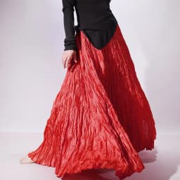 High Quality Women Spring Long Skirts Wide Hem Pleated Design High Waist A-Line Dance Maxi Skirts Faldas Femme Streetwear