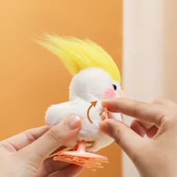 Yellow Jumping Chicken Clockwork Toy Walking Simulation Plush Wind Up Vintage Toys for Kids 2 to 4 Years Old Toys Gift